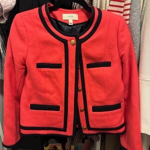 Jcrew pink wool blazer size 4